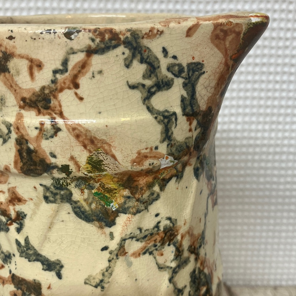 Spongware stoneware pitcher - Picture 3 of 9